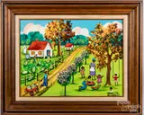 Black Americana scene by Beatrice May Smith, oil on canvas, sold Dec 2019