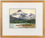 of Banff Canada by Frank Egginton, watercolor, sold Dec 2019
