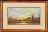 landscapes by Dubois Hasbrouck, watercolor, sold Dec 2019