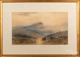 landscape by Samuel Triscott, watercolor, sold Dec 2019