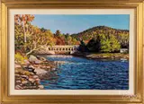 of Ducktrap Bridge by Scott Moore, oil on canvas, sold Nov 2019