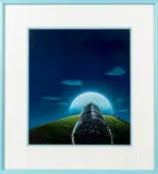 space illustration by Ron Walotsky, mixed media, sold Nov 2019