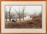 landscape by Steven J. White, watercolor, sold Nov 2019