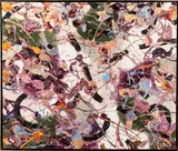 abstract by W. Dean Gillette, oil on canvas, sold Nov 2019