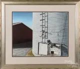 titled Opening Day by Steven J. White, watercolor, sold Nov 2019