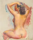 Nude Woman by Clara Klinghoffer, 1942, oil on canvas, sold Dec 2021