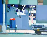 New York Wall by Nicola Simbari, oil on canvas, sold Dec 2021