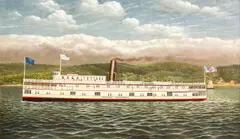 Steamship 'Homer, Ramsdell' by Albert Nemethy, oil on canvas, sold Dec 2021