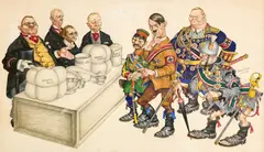 No Ersatz by Arthur Szyk, 1943, gouache, sold Dec 2021