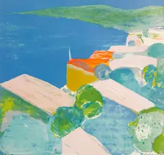 Bord de Mer by Roger Mühl, lithograph on Japon Paper, sold Dec 2021