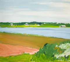 Mecox Bay by Jane Freilicher, 1969, oil on canvas, sold Dec 2021