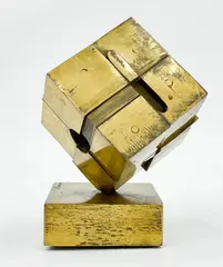 Untitled by Tony Rosenthal - Alamo Maquette, bronze with natural patina, sold Dec 2021