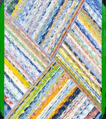 Jimi's Peak by Lucio Pozzi, 1990, oil on canvas, sold Dec 2021