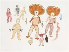Untitled by Wattie Karrawara, c.1965, watercolour and gouache on paper, sold Mar 2010