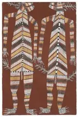 Mimih Spirits by Mick Kubarkku, 1999, natural earth pigments on paper, sold Mar 2010