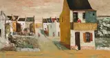 Terrace Houses by Sali Herman, 1969, oil on canvas, offered Sep 2010