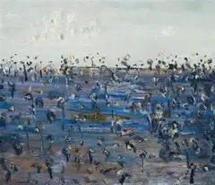 Lysterfield V by Fred Williams, 1965, Upwey Series oil on canvas, sold Sep 2010