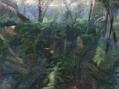 Forest With Ferns, Tallanbanna by William Robinson, 2003, oil on linen, sold Sep 2010