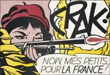 Crak! Now, Mes Petits…Pour La France! by Roy Lichtenstein, 1964, colour lithograph, sold Sep 2010