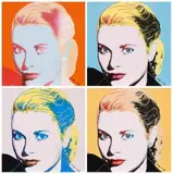 Grace Kelly (Set Of Four Ceramic Tiles) by Andy Warhol, screenprint glazed porcelain, sold Sep 2010