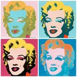 Marilyn Monroe (Set Of Four Ceramic Tiles) by Andy Warhol, screenprint glazed porcelain, sold Sep 2010