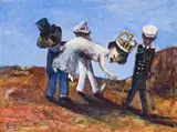 Republican Expression by Garry Shead, 1995, oil on composition board, offered Sep 2010