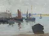 St Ives by David Davies, 1893, oil on panel, sold Sep 2010