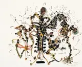 Improvisation On A Sound by John Olsen, 1973, watercolour on paper, sold Sep 2010