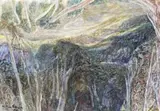 Towards The Gorge From Darlington by William Robinson, 1993, gouache and pastel on paper, sold Sep 2010
