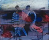 Convict, Mrs Fraser And Bird by Sidney Nolan, c.1959, fabric dye on paper, offered Sep 2010