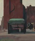 Astor Place, Subway by Rick Amor, 1996, gouache on paper, sold Sep 2010