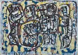 Summer by Ian Fairweather, 1964, synthetic polymer paint and gouache on cardboard on hardboard, sold Nov 2010