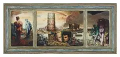 Tristan by James Gleeson, 1952, oil on canvas (triptych), sold Nov 2010