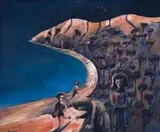 Childhood Memory by Charles Blackman, 1951-52, oil on board, sold Nov 2010
