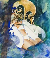 Paris by Garry Shead, 1973-74, watercolour on paper, sold Nov 2010