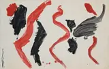 Td897 by Tony Tuckson, c.1963, gouache on paper, sold Nov 2010