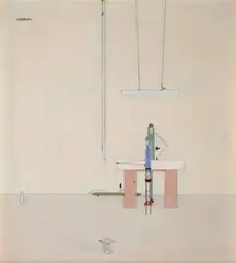 Professional Engineers by Edwin Tanner, 1954, oil on canvas, sold Apr 2011