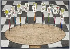 The Performance by John Brack, 1989, watercolour, pen and ink on paper, sold Apr 2011