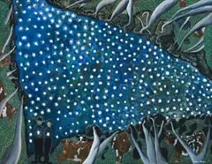 Beechmont With Starry Night by William Robinson, 1986, oil on canvas, sold Apr 2011
