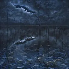 Evening Reflections, Barmah Forest by Lin Onus, c.1993, oil on canvas, sold Apr 2011