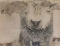 Le Mouton de Vincent by Pierre Humbert, 1968, Encre, lavis d'encre et aquarelle, sold Oct 2023