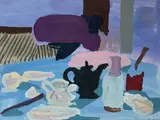 Nature morte à la théière by Fernand Dubuis, Gouache, sold Oct 2023