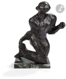 Nu agenouillé by Henri-Paul Derycke, Épreuve en bronze, sold Oct 2023
