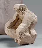 Homme assis, pieds croisés by Auguste Chabaud, Plâtre patiné, sold Jun 2015
