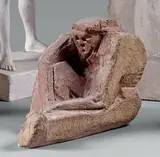 Homme assis, une jambe allongée by Auguste Chabaud, Plâtre patiné, sold Jun 2015