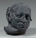 Tête d'homme by Georges Jeanclos, 1983, Épreuve en bronze patiné, sold Jun 2015