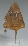 Visage truelle by Roger Bezombes, Épreuve en bronze doré, sold Jun 2015