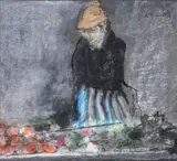 Marchande de quatre-saisons by Jean Jansem, Pastel, sold May 2014