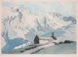 Vue d'Argentières by Charles Henry Contencin, Aquatinte en couleur, sold Jan 2014