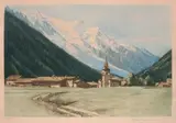 Petite église dans la montagne by Charles Henry Contencin, Aquatinte en couleur, sold Jan 2014